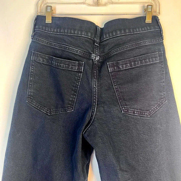 Banana Republic Premium Denim High Rise Wide Leg Crop Jeans Size 29 - Picture 4 of 11